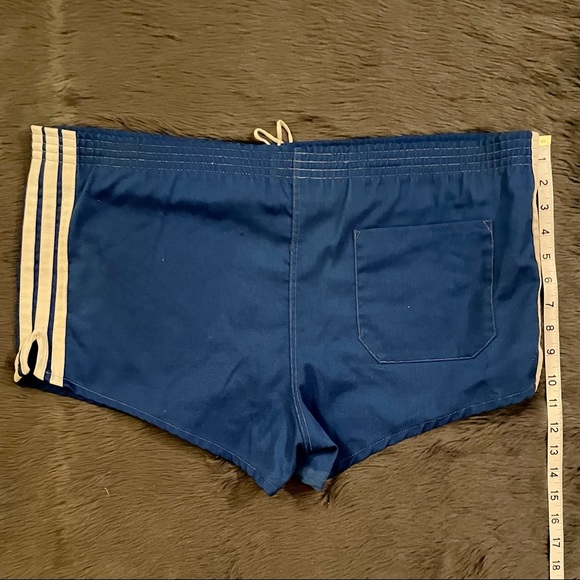 Adidas Vintage Shorts Blue Soccer Running Track 36-38 - Picture 2 of 10